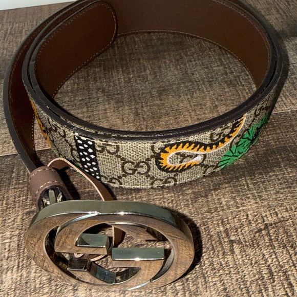 Gucci Men’s Belt with pattern - Picture 3 of 4